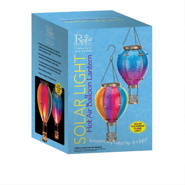 Hot Air Balloon Solar Lantern SM - Rainbow - Image 3